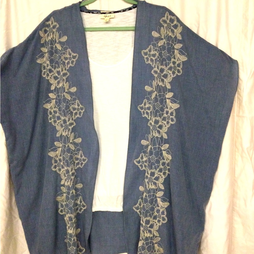 Style & Co Open Front Tunic and tank top